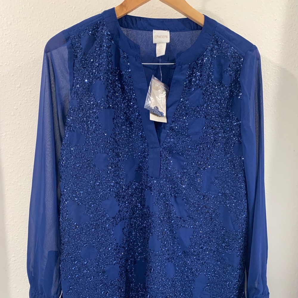 Chico’s Navy blue top